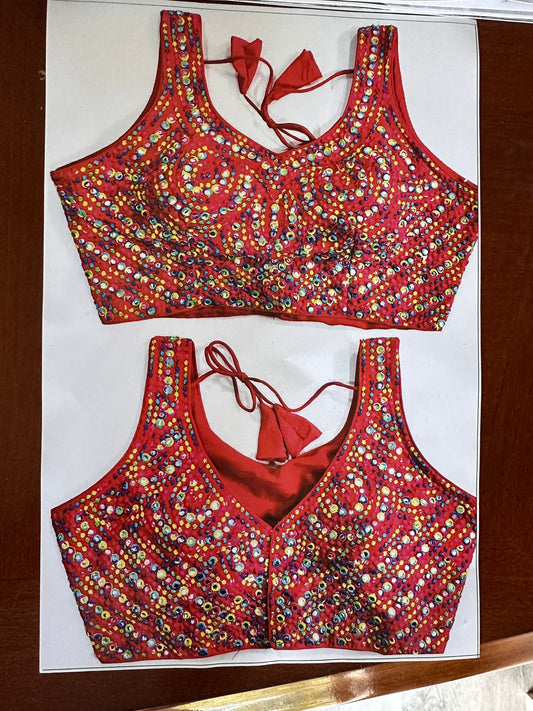 Malati Blouse -Red A