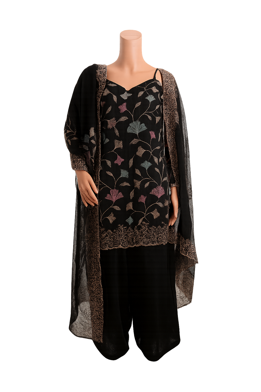 Boutique Custom Stitched Plazzoo Suit