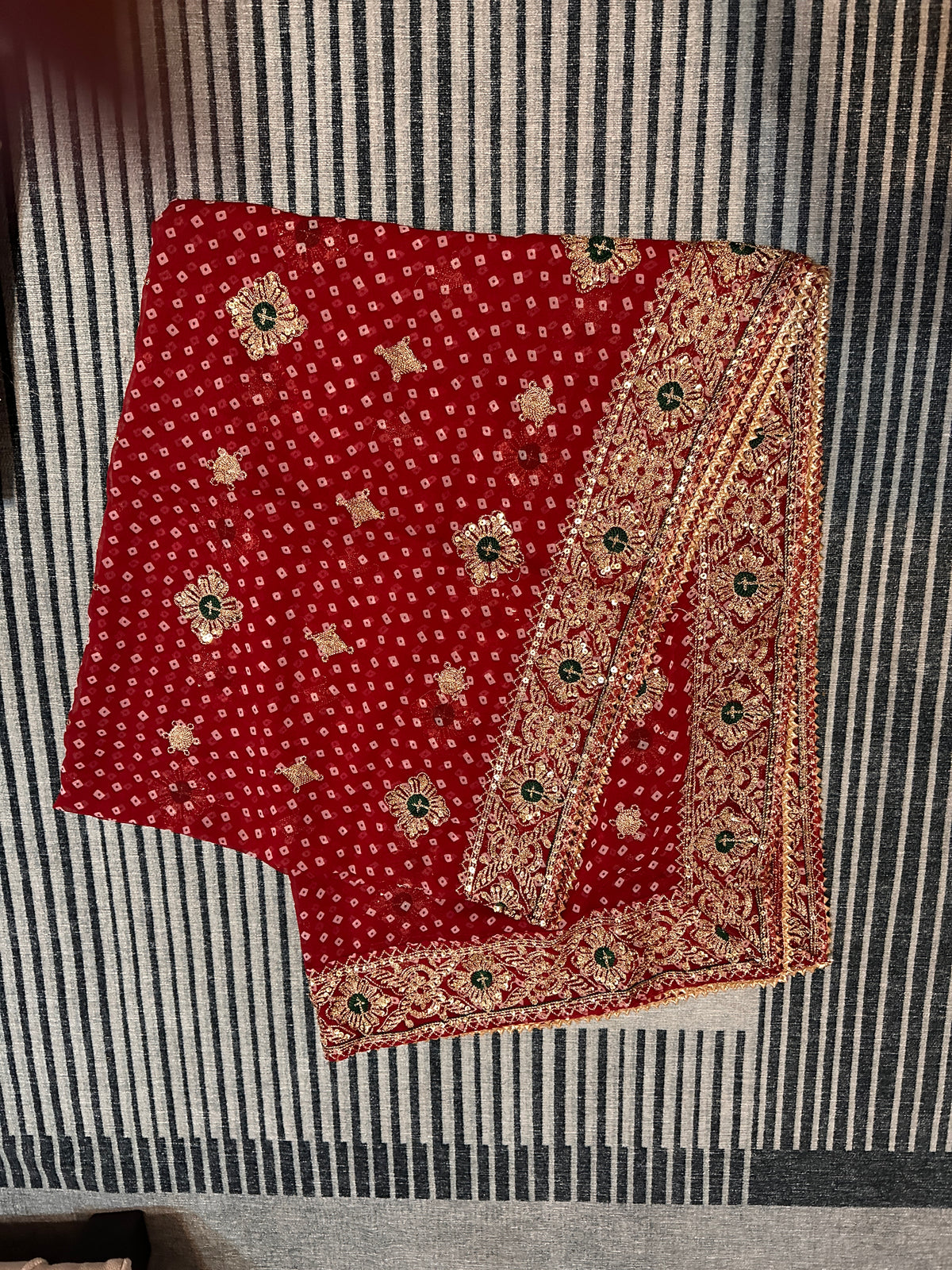 skyblue Bandini dupatta Rutva Fashions