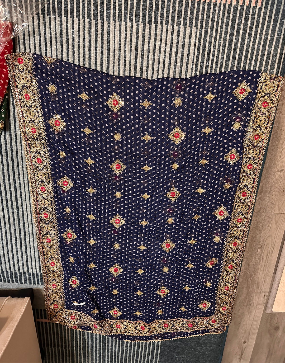 skyblue Bandini dupatta Rutva Fashions