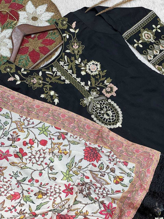 Pure Maska Silk Farshi Salwar Suit