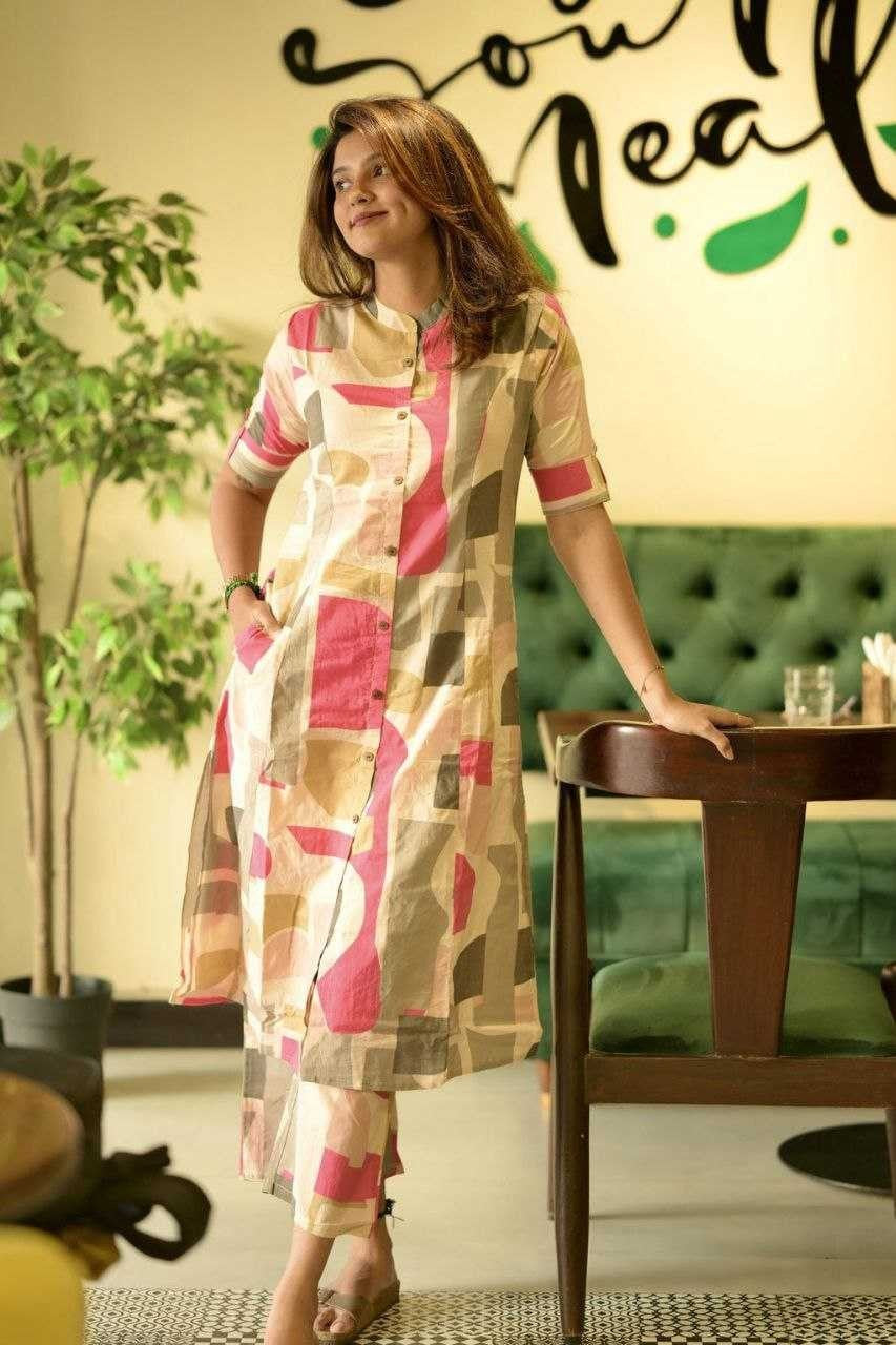 Ryan Cotton Kurti Cream