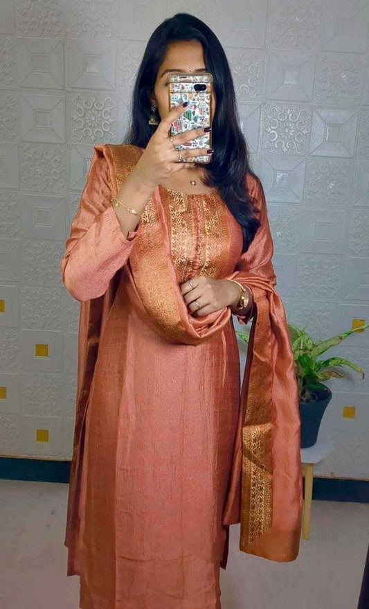Blooming Chikoo Kurti