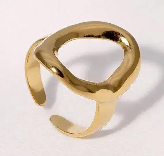 Non-Tarnish Ring Gold Adjustable - Deepika's Adornments
