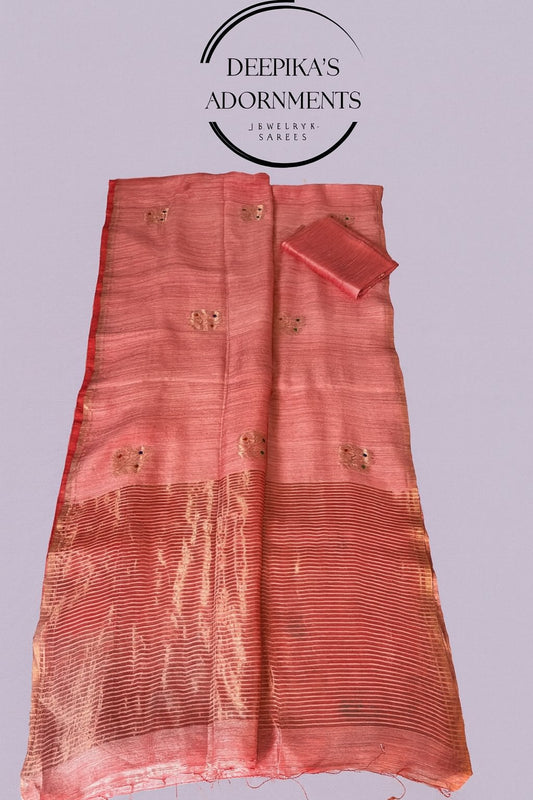 Pure Wash Matka Silk-Pink