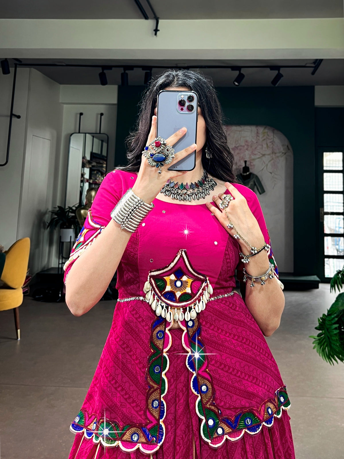 Georgette Printed Lehenga Deepika's Adornments