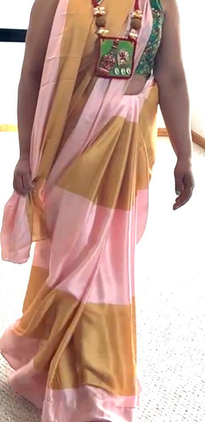 Satin Silk Saree Strips