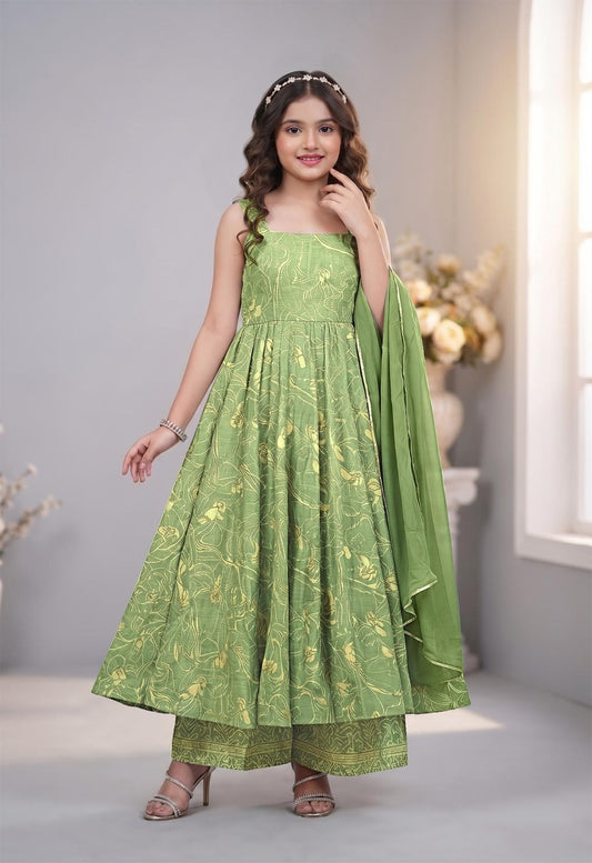 Young Girl Anarkali Suit Rutva Fashions