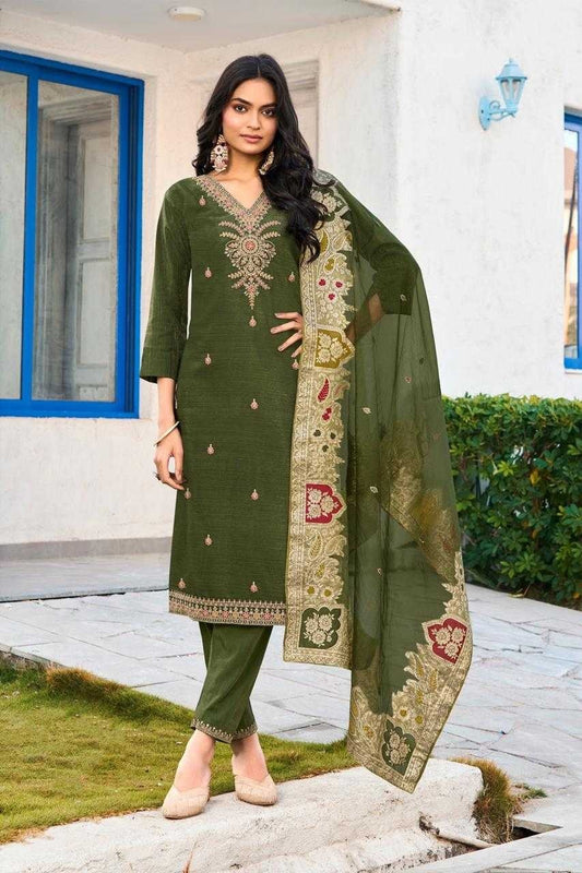 Fancy Simar Kurti-Green