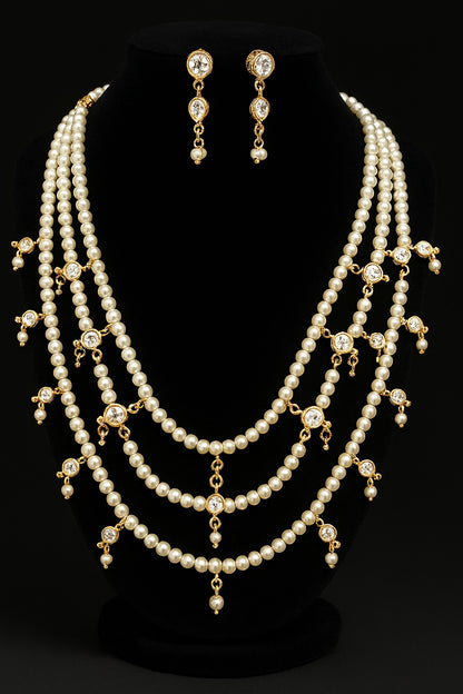 Divya Long Kundan Necklace Set