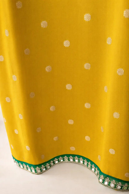 Organza Kameez with Mirror Work, Threadwork & Gold Zari Butti Rachna Suits