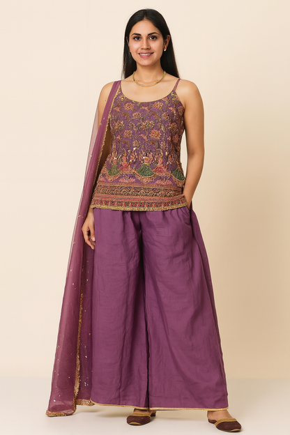 Boutique Custom Style Stitched Plazzo Suit