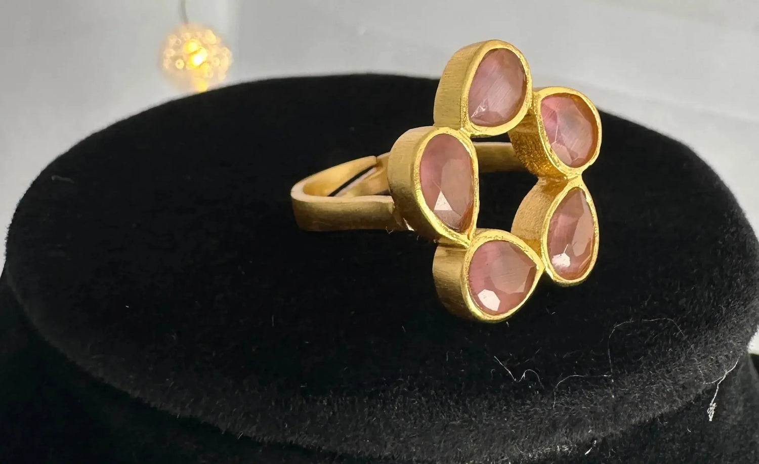 Sterling Silver Ring RUBELITE - Deepika's Adornments