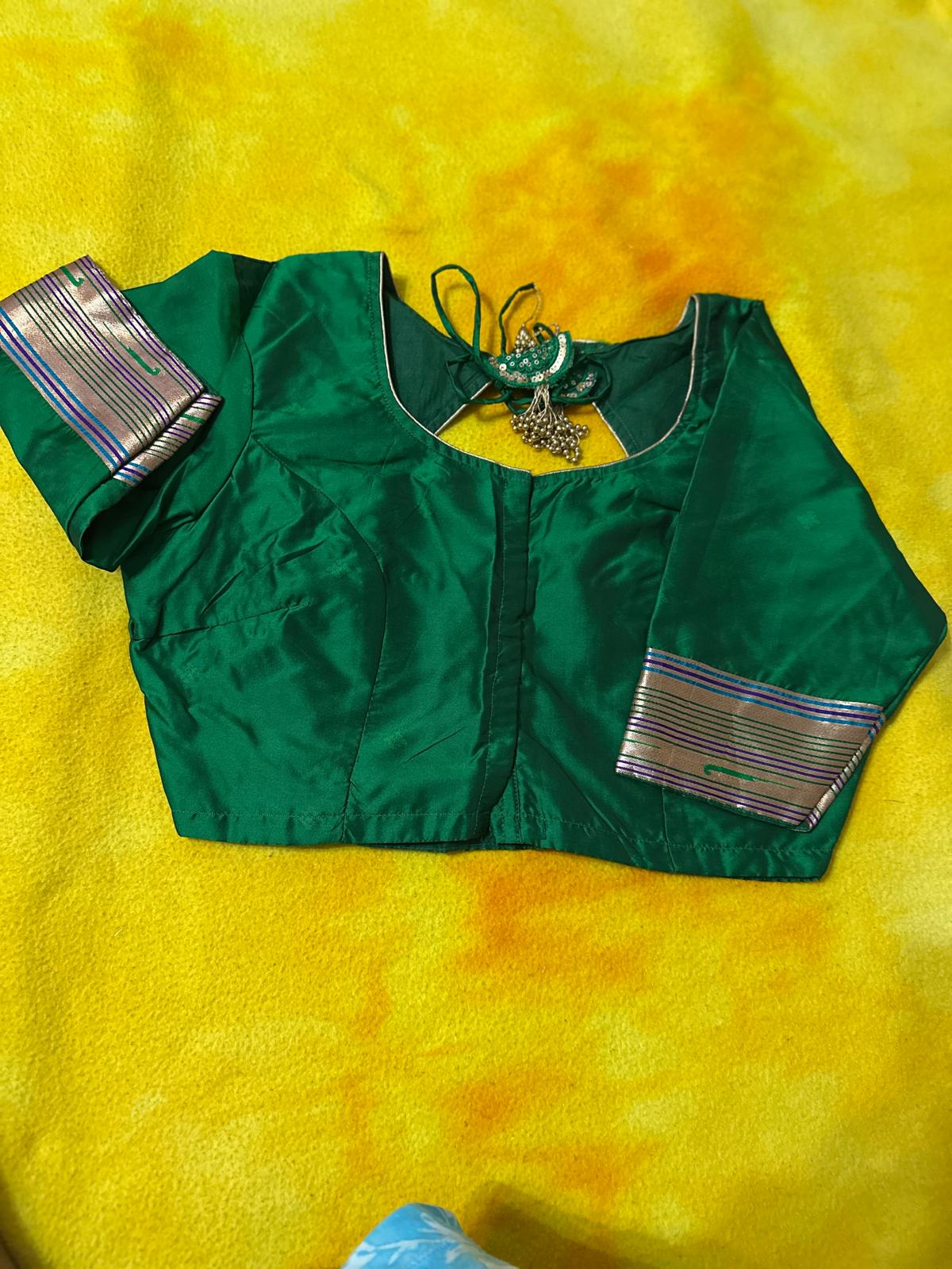 Soft Kanchipuram Paithani Saree-Green