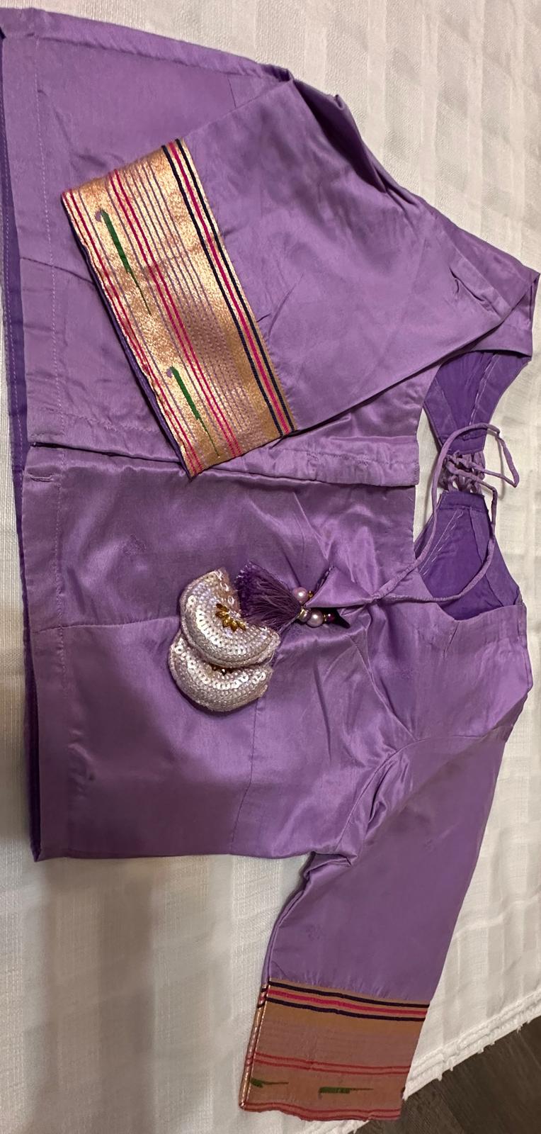 Soft Kanchipuram Paithani Saree-Light Purple
