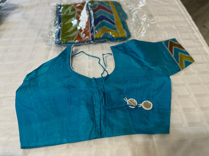 Pure Bishnupuri Silk Hand WaxBatik Sarees - Sky Blue