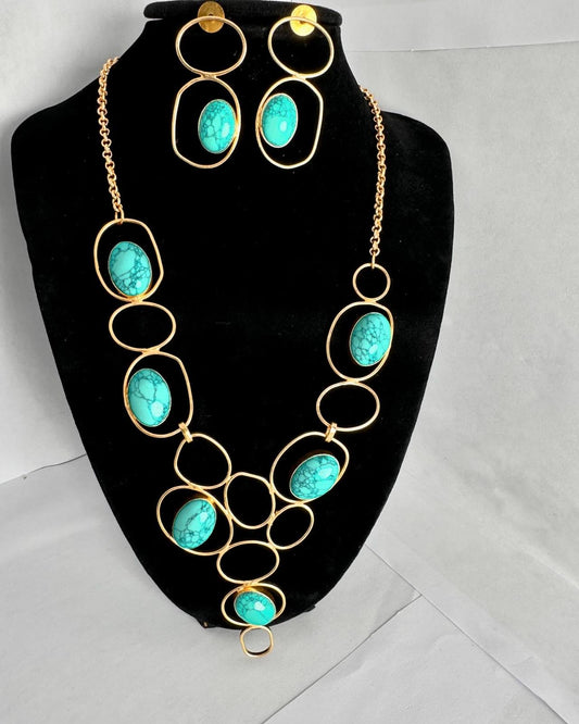 Handcrafted Brass with Natural Stones C530