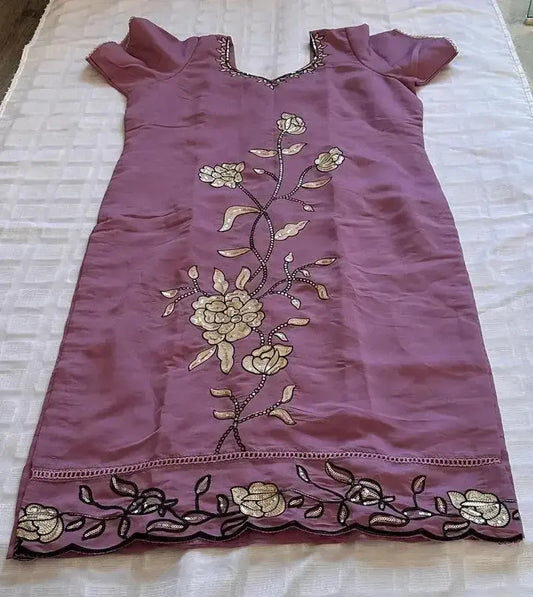 Indian Salwar Kameez-Purple - Deepika's Adornments