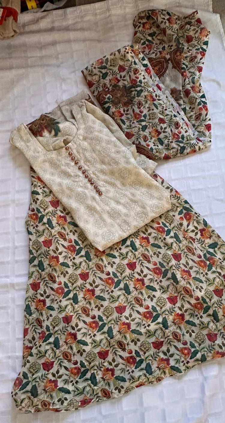 Boutique Custom Stitched Sharara suit