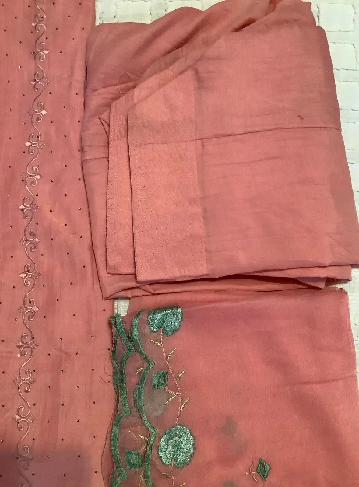 Embroidered Gajree Salwar Suit - Crystal Stone & Zari Work Rachna Suits