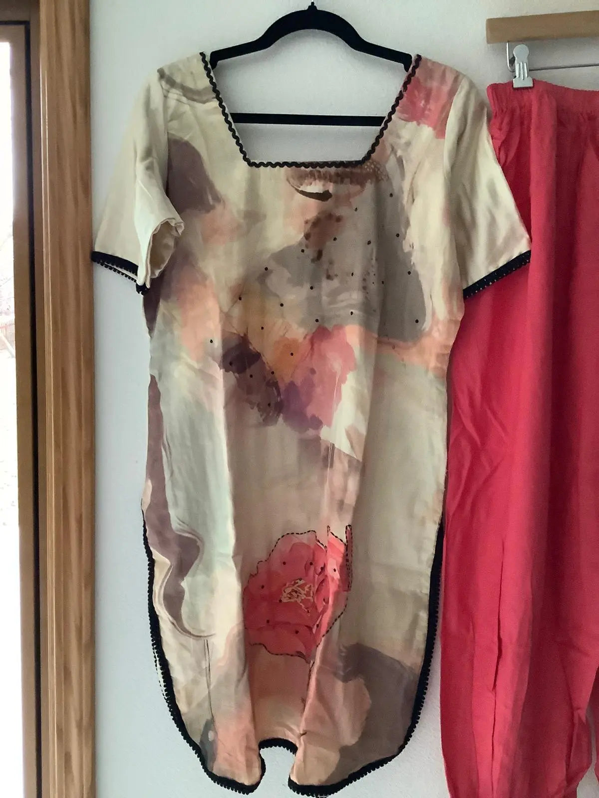 Hand-Painted Muslin Cotton Garbi Salwar Suit Rachna Suits