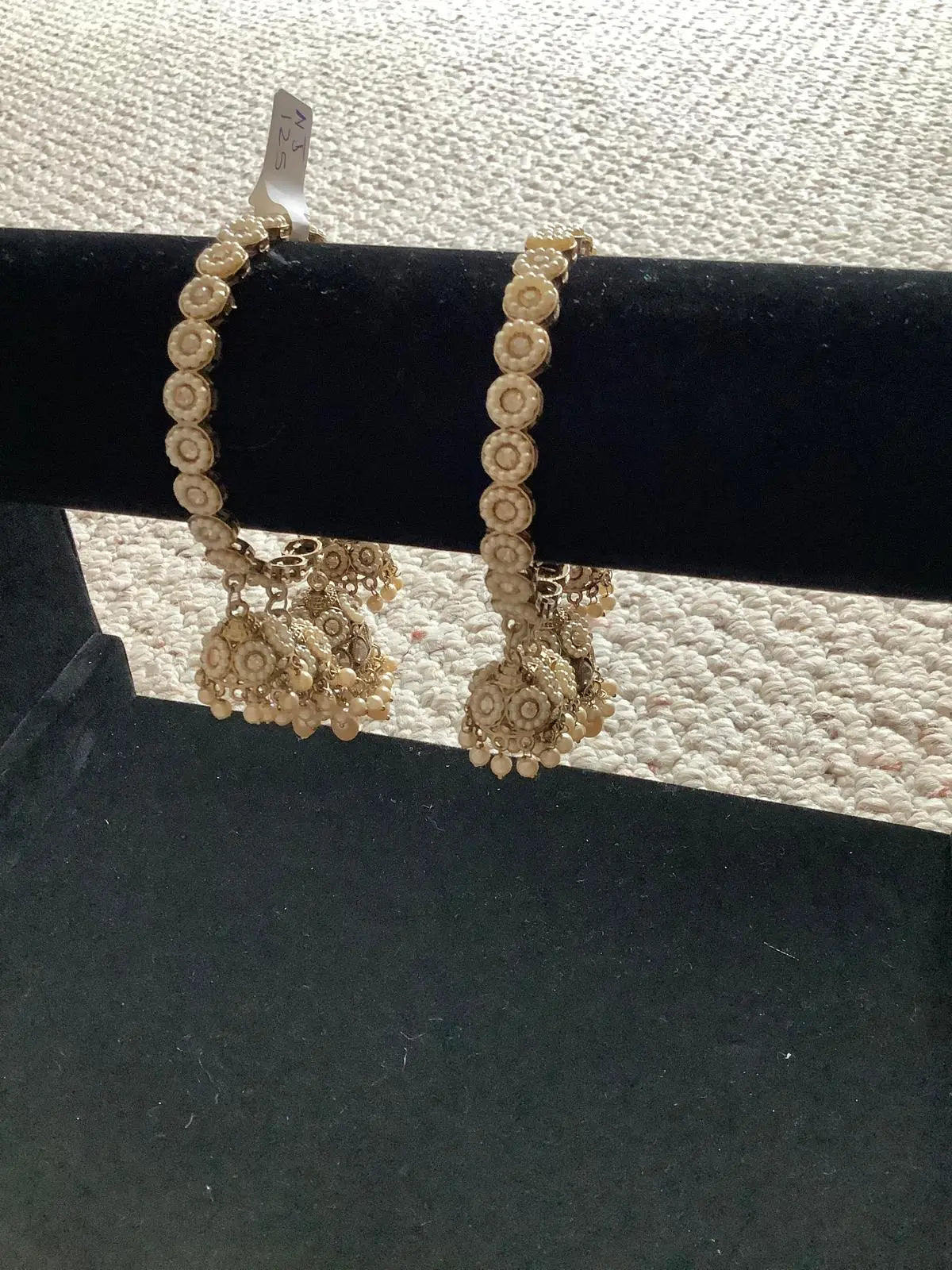 Antique Gold Reverse AD Premium Latkan Bangles – Set of 2 Nikhar Jewelry