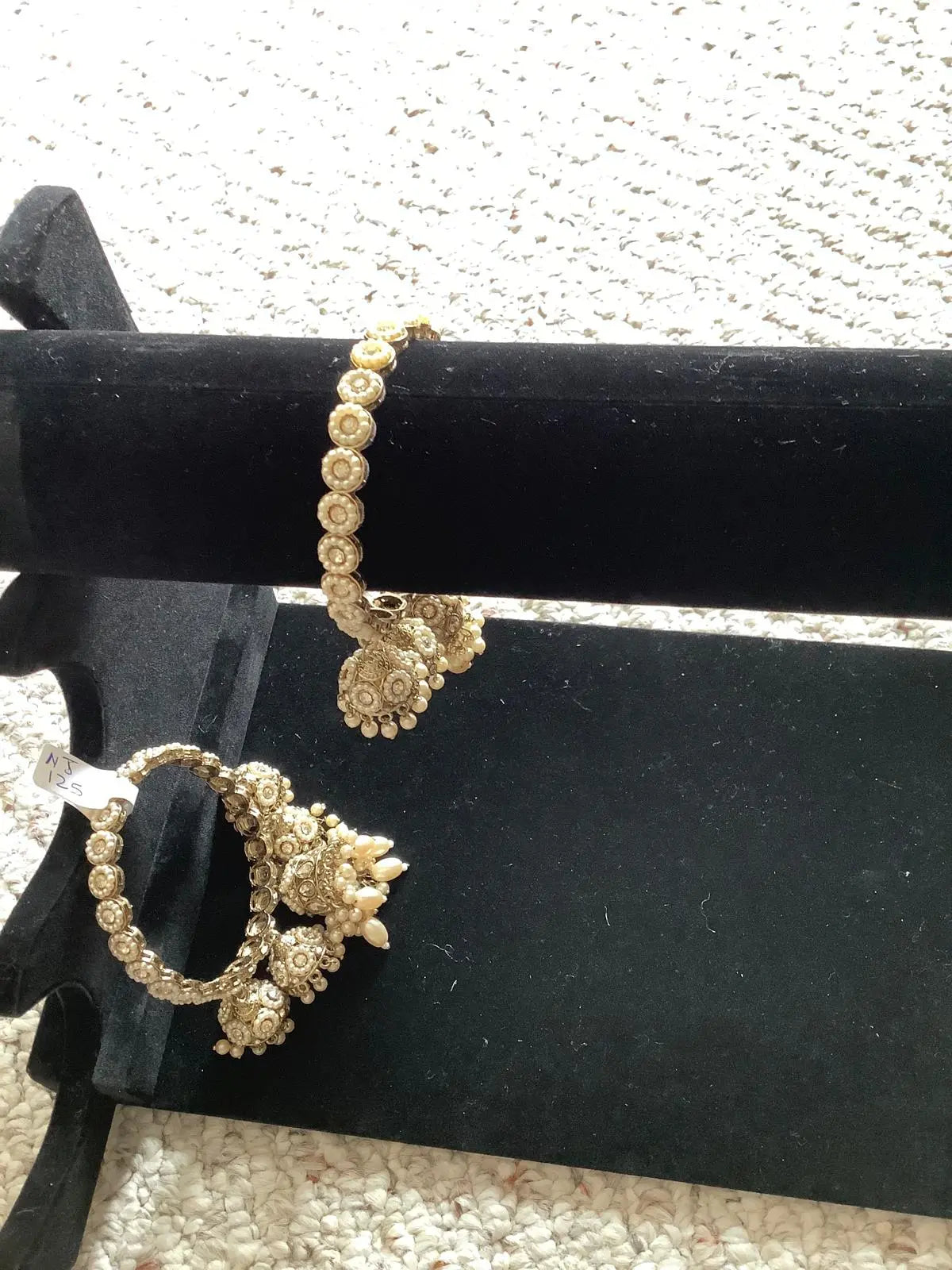 Antique Gold Reverse AD Premium Latkan Bangles – Set of 2 Nikhar Jewelry