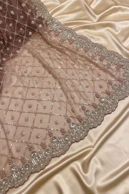 Net Heavy Party Wear Saree Ajmera