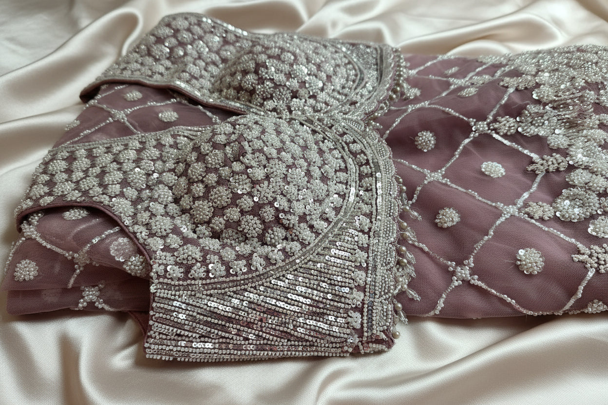 Net Heavy Party Wear Saree Ajmera