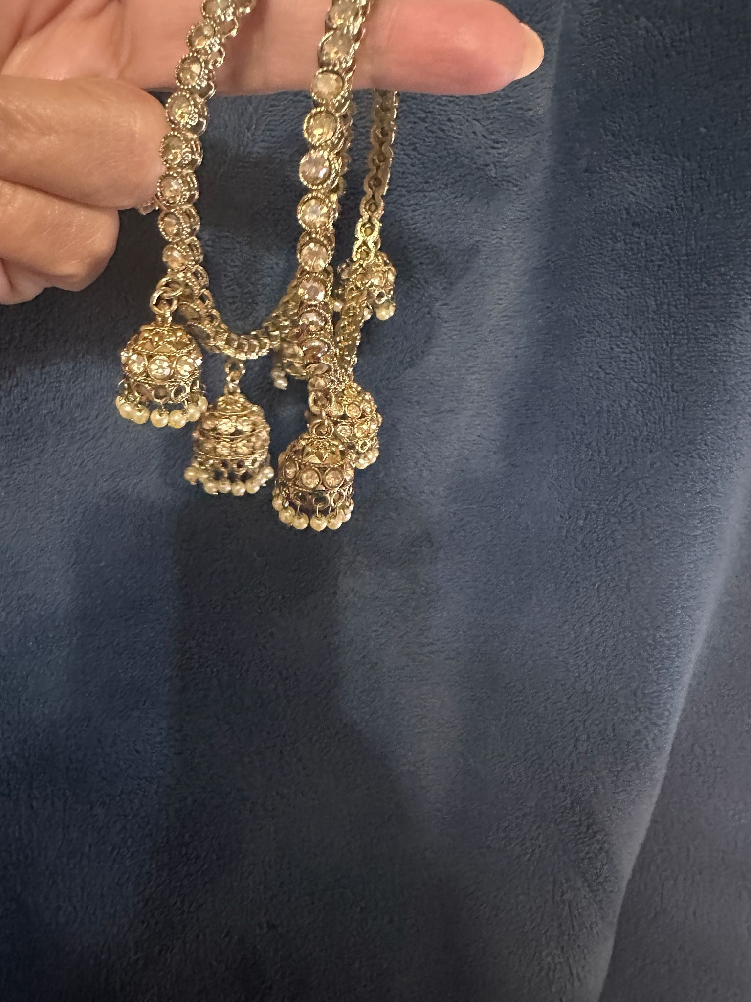 Pearl Kada Bangles - Gold-Tone Stone & Heritage Design Deepika's Adornments