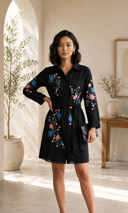 Dress 9899 Black Deepika's Adornments