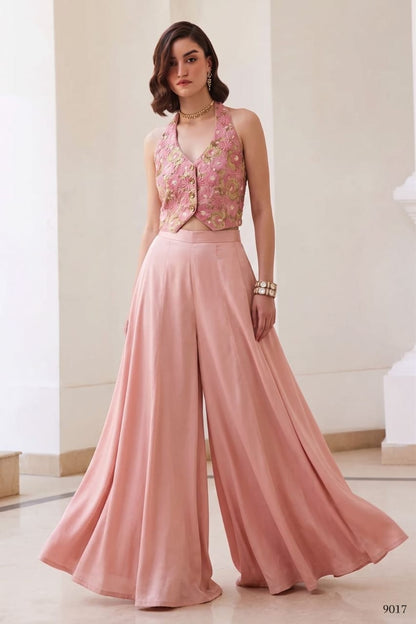 Waistcoat and Plazzoo Rutva Fashions
