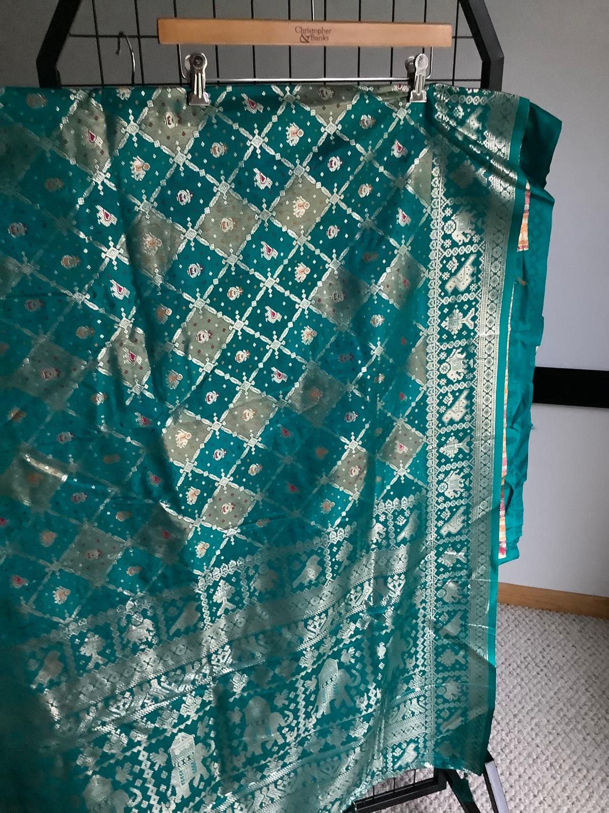 Saree with fully stiched blouse Ajmera