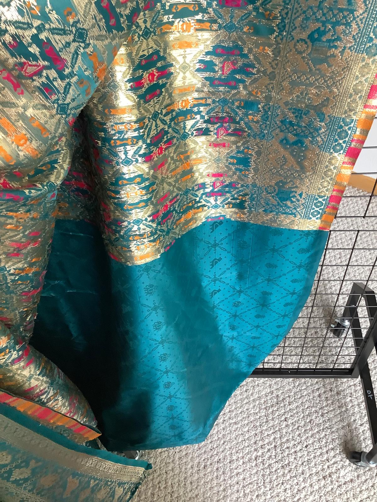 Saree with fully stiched blouse Ajmera