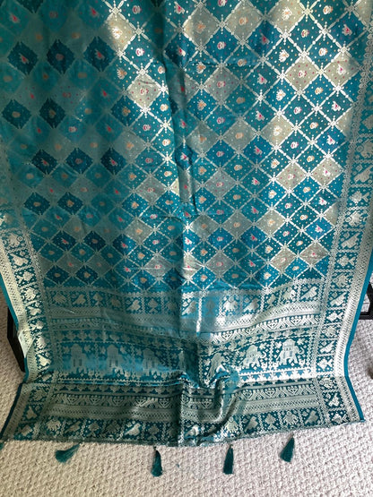 Saree with fully stiched blouse Ajmera