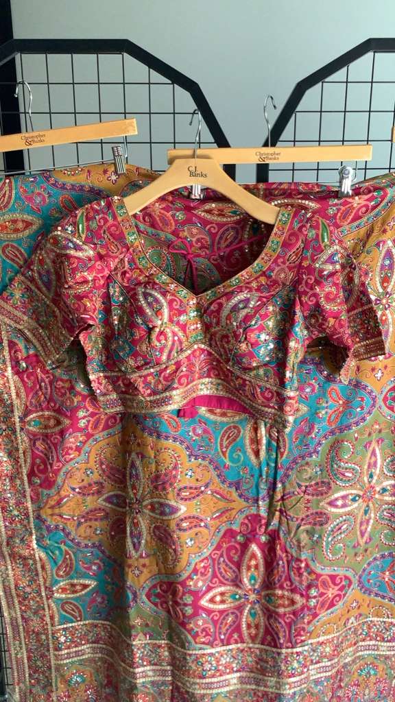 Party wear saree with stitched blouse Deepika's Adornments
