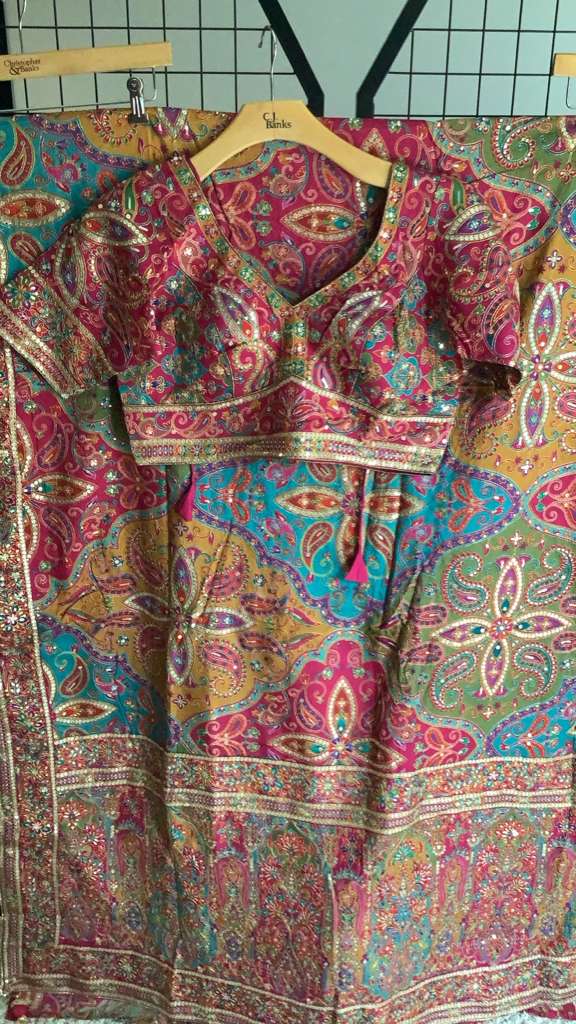 Party wear saree with stitched blouse Deepika's Adornments