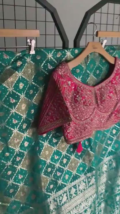 Saree with fully stiched blouse